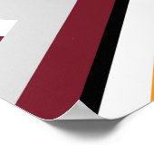 Poster Conception abstraite courbe et angulaire (Coin)