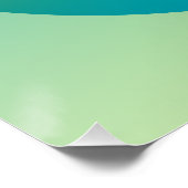 Poster Conception Abstraite de Cercle en dégradé de Vert (Coin)