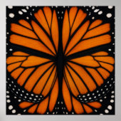Poster Conception Abstraite de Papillon Monarque (Devant)