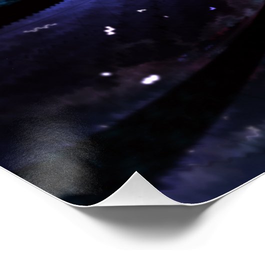 Poster Conception Abstraite des fleurs fractales. (Coin)