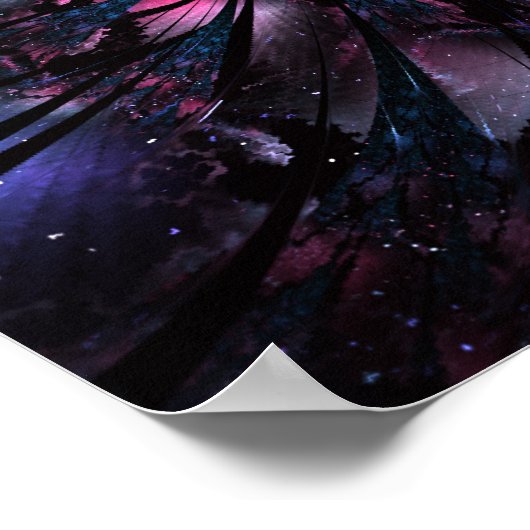 Poster Conception Abstraite des fleurs fractales. (Coin)