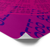 Poster Conception abstraite du code binaire Hi-Tech (Coin)