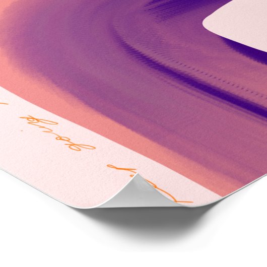 Poster Conception Abstraite du mouvement (Coin)