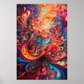 Poster Conception abstraite dynamique (Devant)