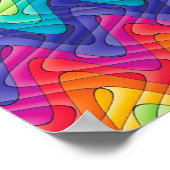 Poster Conception abstraite en couleurs arc-en-ciel (Coin)