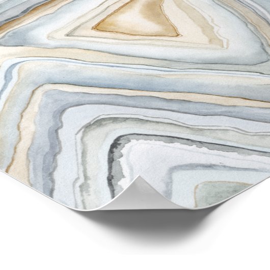 Poster Conception abstraite en marbre gris (Coin)