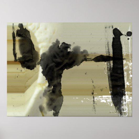 Poster Conception abstraite et bandes (Devant)