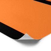 Poster Conception abstraite géométrique en noir orange de (Coin)