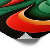 Poster Conception abstraite moderne Cubisme Surréalisme 4 (Coin)