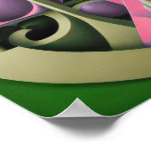 Poster Conception abstraite moderne Cubisme Surréalisme 4 (Coin)