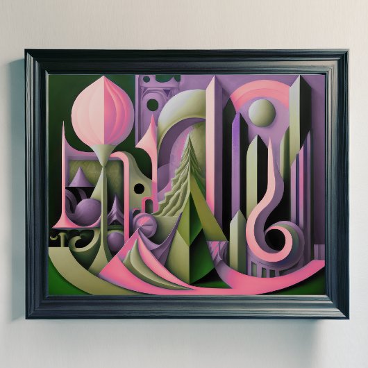 Poster Conception abstraite moderne Cubisme Surréalisme 4