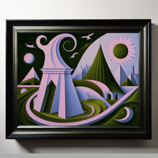 Poster Conception abstraite moderne Cubisme Surréalisme 4