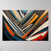 Poster Conception abstraite moderne Futurisme 3:2 (Devant)