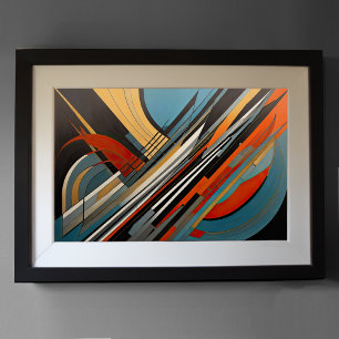 Poster Conception abstraite moderne Futurisme 3:2