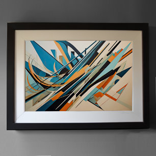 Poster Conception abstraite moderne Futurisme 3:2