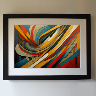 Poster Conception abstraite moderne Futurisme 3:2