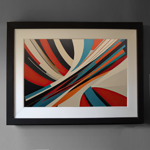 Poster Conception abstraite moderne Futurisme 3:2