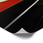 Poster Conception abstraite moderne Futurisme 3:2 (Coin)