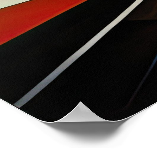 Poster Conception abstraite moderne Futurisme 3:2 (Coin)