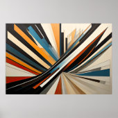 Poster Conception abstraite moderne Futurisme 3:2 (Devant)