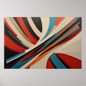 Poster Conception abstraite moderne Futurisme 3:2 (Devant)