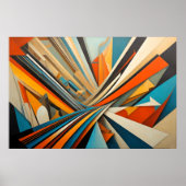 Poster Conception abstraite moderne Futurisme 3:2 (Devant)