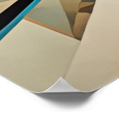 Poster Conception abstraite moderne Futurisme 3:2 (Coin)