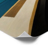 Poster Conception abstraite moderne Futurisme 3:2 (Coin)