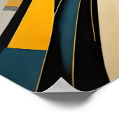 Poster Conception abstraite moderne Futurisme 4:5 (Coin)