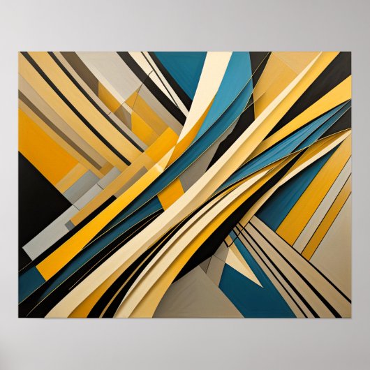 Poster Conception abstraite moderne Futurisme 4:5 (Devant)