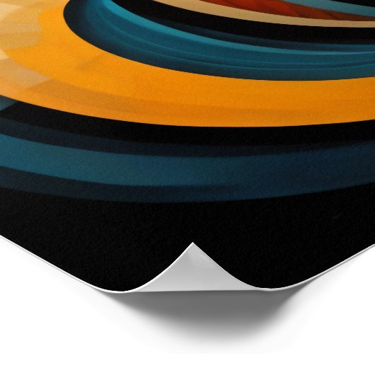 Poster Conception abstraite moderne Futurisme 4:5 (Coin)