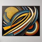 Poster Conception abstraite moderne Futurisme 4:5 (Devant)