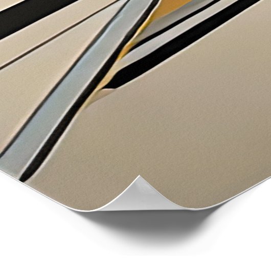 Poster Conception abstraite moderne Futurisme 4:5 (Coin)