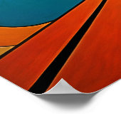 Poster Conception abstraite moderne Futurisme 4:5 (Coin)