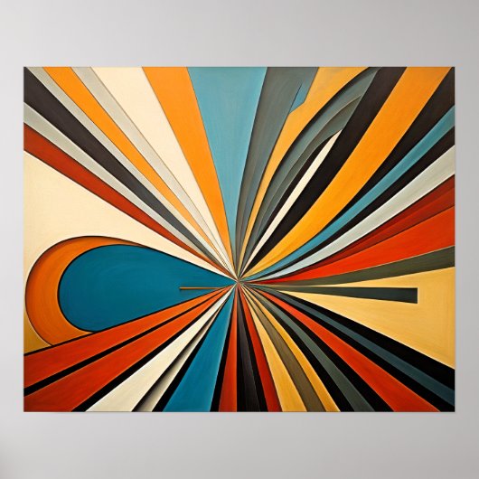 Poster Conception abstraite moderne Futurisme 4:5 (Devant)