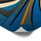 Poster Conception abstraite moderne Futurisme 4:5 (Coin)