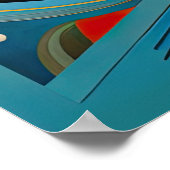 Poster Conception abstraite moderne Futurisme 4:5 (Coin)