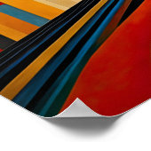 Poster Conception abstraite moderne Futurisme 4:5 (Coin)