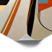 Poster Conception abstraite moderne Futurisme 4:5 (Coin)