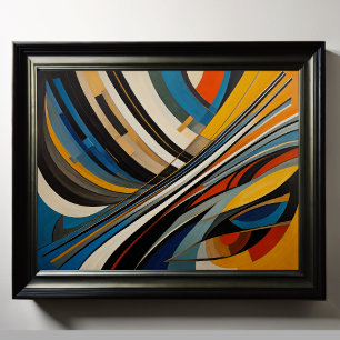 Poster Conception abstraite moderne Futurisme 4:5