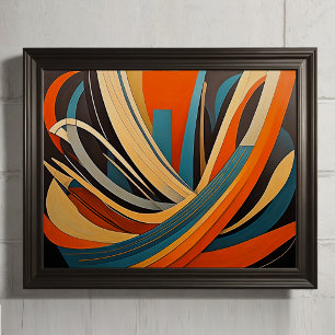 Poster Conception abstraite moderne Futurisme 4:5