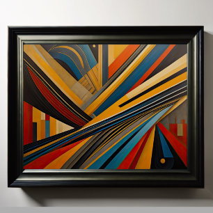 Poster Conception abstraite moderne Futurisme 4:5