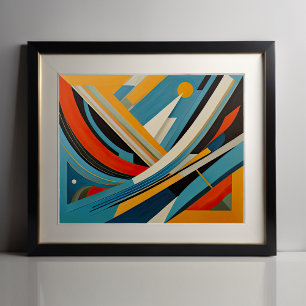 Poster Conception abstraite moderne Futurisme 4:5