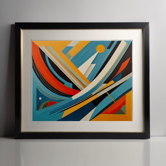 Poster Conception abstraite moderne Futurisme 4:5