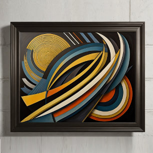 Poster Conception abstraite moderne Futurisme 4:5