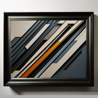 Poster Conception abstraite moderne Futurisme 4:5