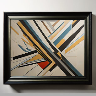 Poster Conception abstraite moderne Futurisme 4:5