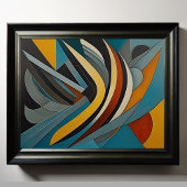 Poster Conception abstraite moderne Futurisme 4:5