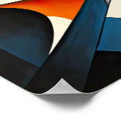 Poster Conception abstraite moderne Futurisme 4:5 (Coin)