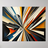 Poster Conception abstraite moderne Futurisme 4:5 (Devant)